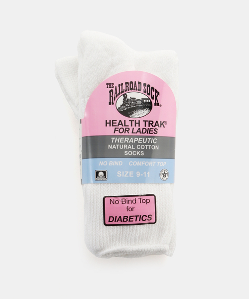 plage(プラージュ)の「THE RAILROAD SOCK / レイルロードソックス HEALTHTRAK W THERAPEUTI ソックス(ソックス/靴下・レディース・ホワイト/ブラック・FREE)」の2枚目の写真