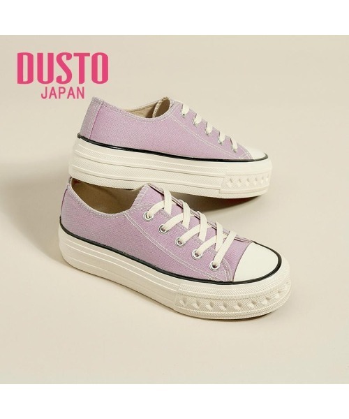VIBGYOR（ヴィブジョー）の「【DUSTO】レディース厚底スニーカー(MA)（スニーカー・レディース・パープル/ブラック・24/23）」の2枚目の写真