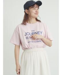 ロゴ刺繍Tシャツ