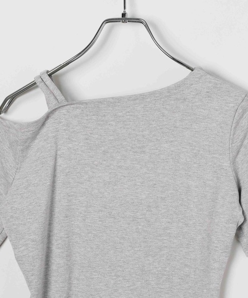 3.3 Field Trip （3.3フィールドトリップ）の「3.3 Field Trip／スタッズワンショルトップス（Tシャツ/カットソー・レディース・ブラック/カーキ/オフホワイト/グレー/グレー系その他・FREE）」の16枚目の写真