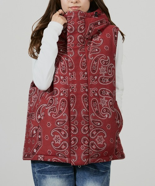 superNova.(スーパーノヴァ)の「superNova. Padded hood vest / SN-534A,SN-534B(ダウンベスト・メンズ・レッド/ブラック・S/M)」の2枚目の写真