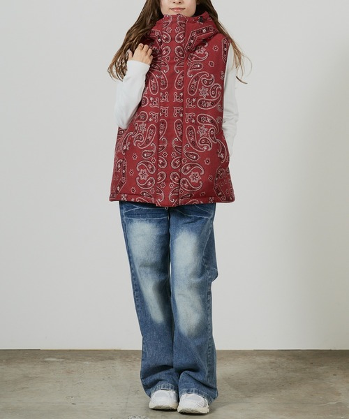 superNova.(スーパーノヴァ)の「superNova. Padded hood vest / SN-534A,SN-534B(ダウンベスト・メンズ・レッド/ブラック・S/M)」の19枚目の写真