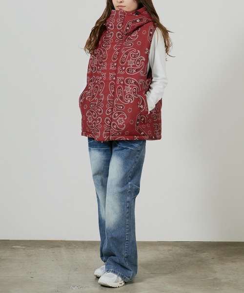 superNova.(スーパーノヴァ)の「superNova. Padded hood vest / SN-534A,SN-534B(ダウンベスト・メンズ・レッド/ブラック・S/M)」の18枚目の写真