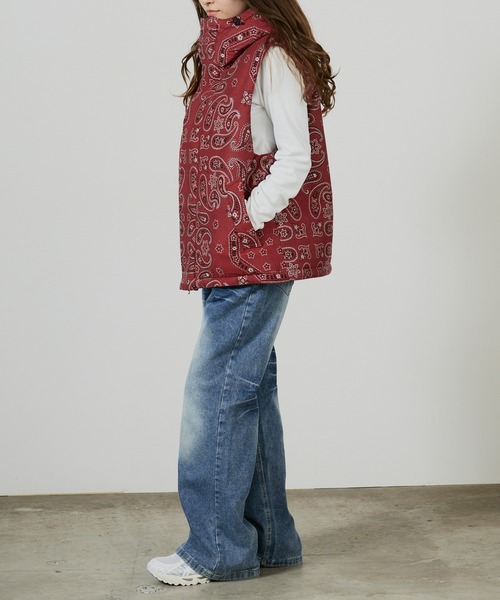 superNova.(スーパーノヴァ)の「superNova. Padded hood vest / SN-534A,SN-534B(ダウンベスト・メンズ・レッド/ブラック・S/M)」の17枚目の写真