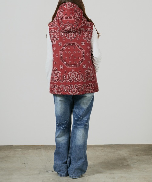 superNova.(スーパーノヴァ)の「superNova. Padded hood vest / SN-534A,SN-534B(ダウンベスト・メンズ・レッド/ブラック・S/M)」の16枚目の写真