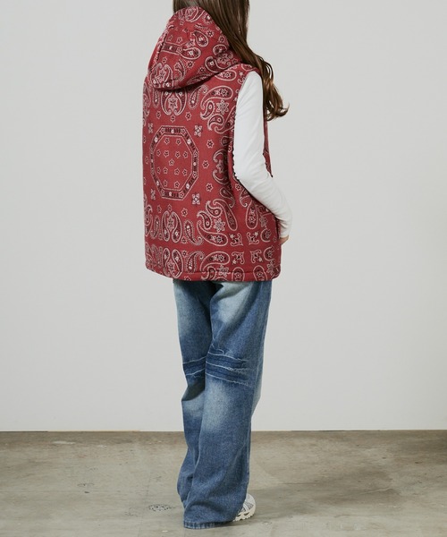 superNova.(スーパーノヴァ)の「superNova. Padded hood vest / SN-534A,SN-534B(ダウンベスト・メンズ・レッド/ブラック・S/M)」の15枚目の写真