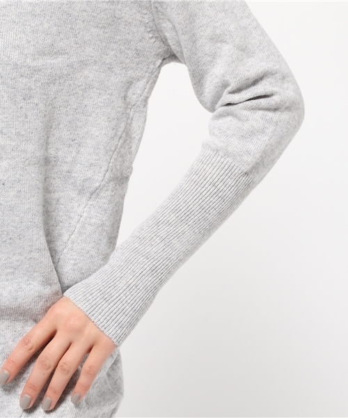 ikka（イッカ）の「9GプレーティングVネックチュニック（ニット/セーター・レディース・ラベンダー/ベージュ/グレー/チャコールグレー・MEDIUM/LARGE）」の10枚目の写真