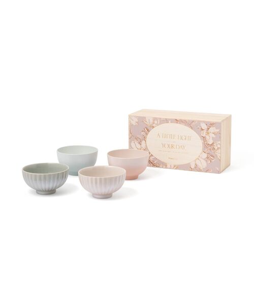 ペアギフト 茶碗＆汁椀セット フラワー ギフト プレゼント 結婚祝い 4