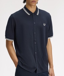 FRED PERRY(�t���b�h�y���[)�̐�s�\���t���^Button Through Polo Shirt�^�{�^���X���[�|���V���c(�|���V���c)