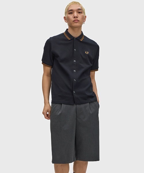 Button Through Polo Shirt／ボタンスルーポロシャツ（ポロシャツ