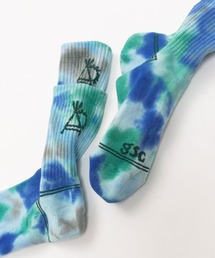 go slow caravan（ゴースローキャラバン）の「タイダイジャガード レイヤードリブクルーソックス（ソックス/靴下）」