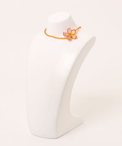 Three Four Time（ｽﾘｰﾌｫｰﾀｲﾑ）の「フラワービーズチョーカー（ネックレス・レディース・イエロー/オレンジ・FREE）」の22枚目の写真