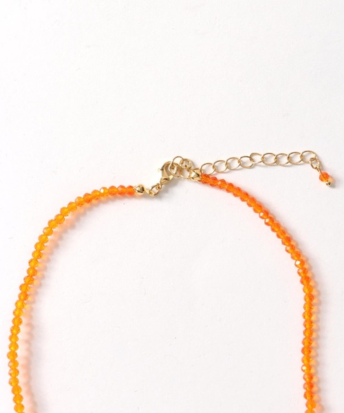 Three Four Time（ｽﾘｰﾌｫｰﾀｲﾑ）の「フラワービーズチョーカー（ネックレス・レディース・イエロー/オレンジ・FREE）」の18枚目の写真