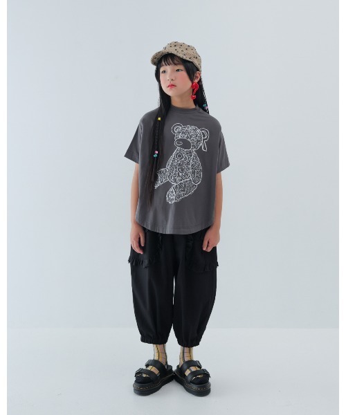 unica（ユニカ）の「ダブルフリルジョガーパンツ（その他パンツ・キッズ・ピンク/グレー/ブラック・L/XL）」の13枚目の写真