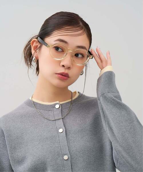 JOURNAL STANDARD relume（ジャーナルスタンダード　レリューム）の「Zoff｜JOURNAL STANDARD relume ジャーナルスタンダードレリューム  ボストン型 メガネ｜軽量 太縁 黒縁フレーム 眼鏡 検眼調整 伊達メガネ 度付きレンズ交換 度あり 度なし メンズ レディース ユニセックス（メガネ・メンズ・ライトイエロー/ブラック系その他2/ブラック/ブラウン系8・FREE）」の4枚目の写真