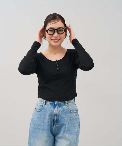 JOURNAL STANDARD relume（ジャーナルスタンダード　レリューム）の「Zoff｜JOURNAL STANDARD relume ジャーナルスタンダードレリューム  ボストン型 メガネ｜軽量 太縁 黒縁フレーム 眼鏡 検眼調整 伊達メガネ 度付きレンズ交換 度あり 度なし メンズ レディース ユニセックス（メガネ・メンズ・ライトイエロー/ブラック系その他2/ブラック/ブラウン系8・FREE）」の7枚目の写真