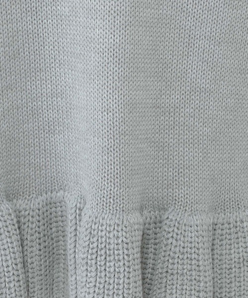 studio CLIP（スタディオクリップ）の「5ゲージダブルフロント裾フリルベスト（ベスト・レディース・グレー/ネイビー/ライトベージュ・FREE）」の4枚目の写真