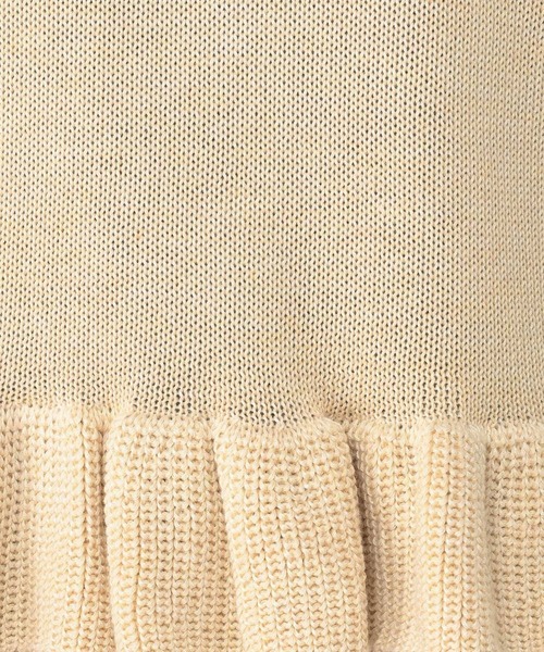 studio CLIP（スタディオクリップ）の「5ゲージダブルフロント裾フリルベスト（ベスト・レディース・グレー/ネイビー/ライトベージュ・FREE）」の5枚目の写真