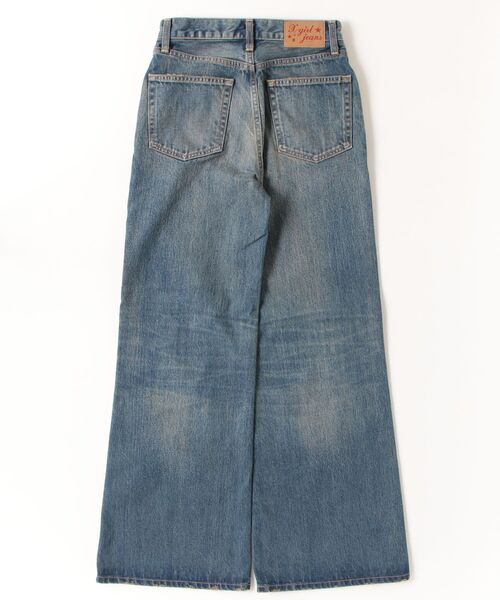 X-girl(エックスガール)の「FLARED DENIM PANTS(デニムパンツ・レディース・ライトインディゴブルー/ダークインディゴブルー・S/M)」の7枚目の写真