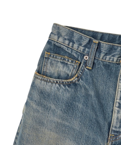 X-girl(エックスガール)の「FLARED DENIM PANTS(デニムパンツ・レディース・ライトインディゴブルー/ダークインディゴブルー・S/M)」の11枚目の写真