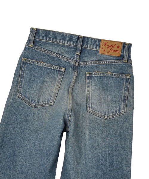 X-girl(エックスガール)の「FLARED DENIM PANTS(デニムパンツ・レディース・ライトインディゴブルー/ダークインディゴブルー・S/M)」の13枚目の写真