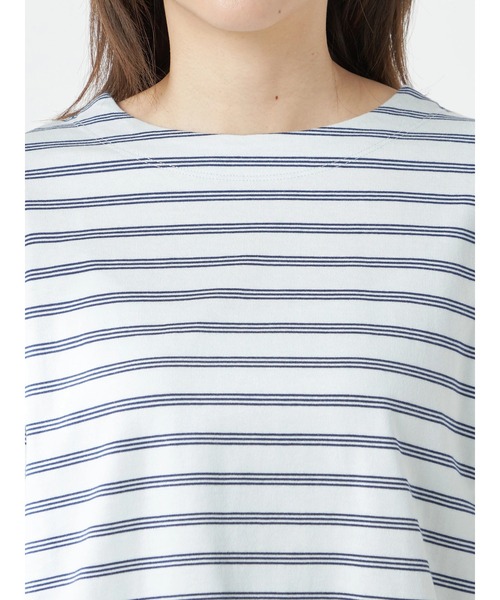 McGREGOR(マックレガー)の「コットンボーダーTシャツ(Tシャツ/カットソー・レディース・グリーン/オレンジ/ブルー・M/L)」の8枚目の写真