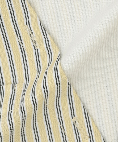 PINK-latte（ピンクラテ）の「シャツドッキング半袖プルオーバー（シャツ/ブラウス・キッズ・ブルー/ライトベージュ・160cm/150cm/140cm/130cm/120cm）」の8枚目の写真