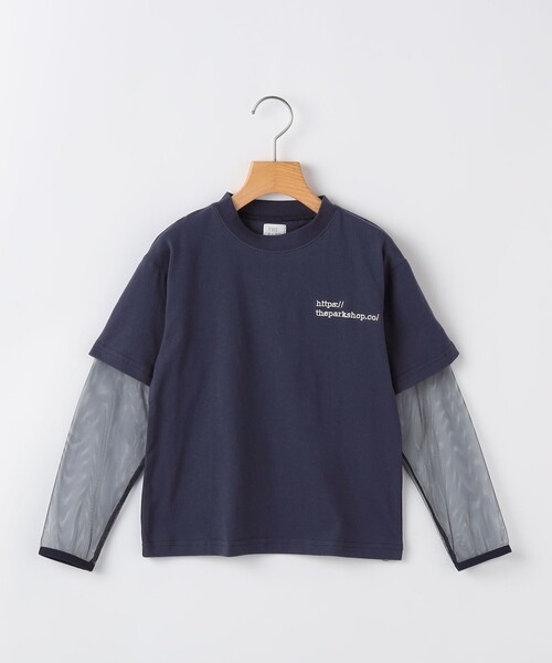 THE PARK SHOP(ザパークショップ)の「THE PARK SHOP:115~145cm /MOSQUITO LAYER Tシャツ(Tシャツ/カットソー・キッズ・ライトグレー/ネイビー・125/135/145/115)」の2枚目の写真
