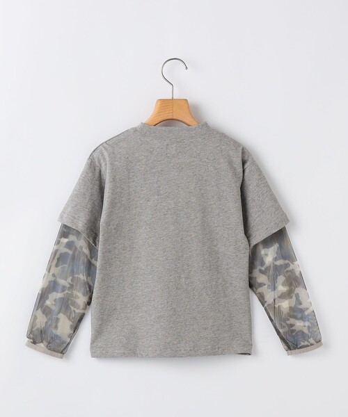 THE PARK SHOP(ザパークショップ)の「THE PARK SHOP:115~145cm /MOSQUITO LAYER Tシャツ(Tシャツ/カットソー・キッズ・ライトグレー/ネイビー・125/135/145/115)」の3枚目の写真