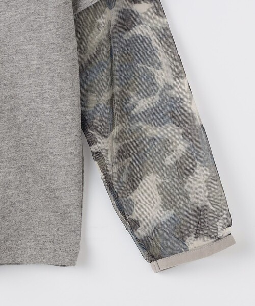 THE PARK SHOP(ザパークショップ)の「THE PARK SHOP:115~145cm /MOSQUITO LAYER Tシャツ(Tシャツ/カットソー・キッズ・ライトグレー/ネイビー・125/135/145/115)」の5枚目の写真