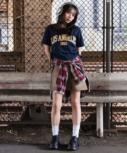 WEGO（ウィゴー）の「WEGO/【26年春新作】グラフィックサイドリボンドロストショートT（Tシャツ/カットソー・レディース・その他1/その他3/その他2/その他4/その他5/その他6・FREE）」の8枚目の写真