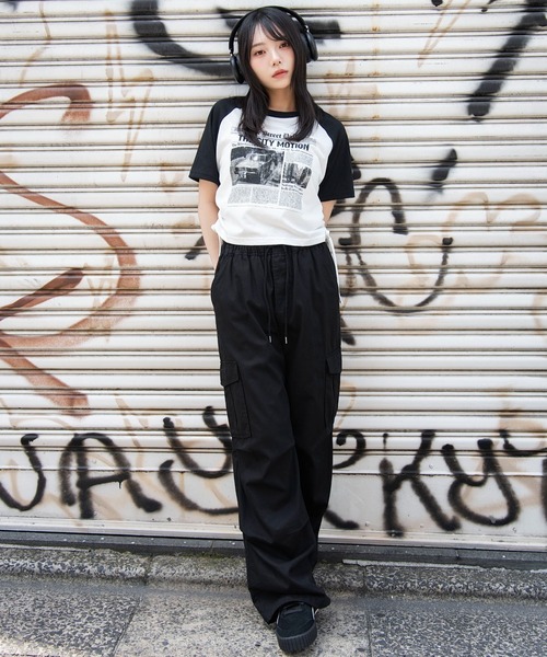 WEGO（ウィゴー）の「WEGO/【26年春新作】グラフィックサイドリボンドロストショートT（Tシャツ/カットソー・レディース・その他1/その他3/その他2/その他4/その他5/その他6・FREE）」の11枚目の写真