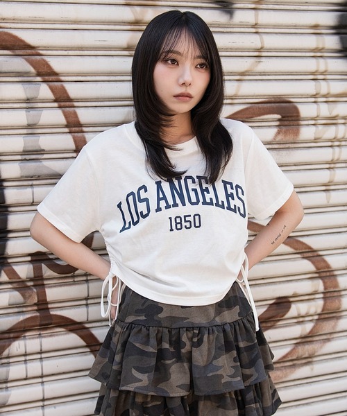 WEGO（ウィゴー）の「WEGO/【26年春新作】グラフィックサイドリボンドロストショートT（Tシャツ/カットソー・レディース・その他1/その他3/その他2/その他4/その他5/その他6・FREE）」の16枚目の写真