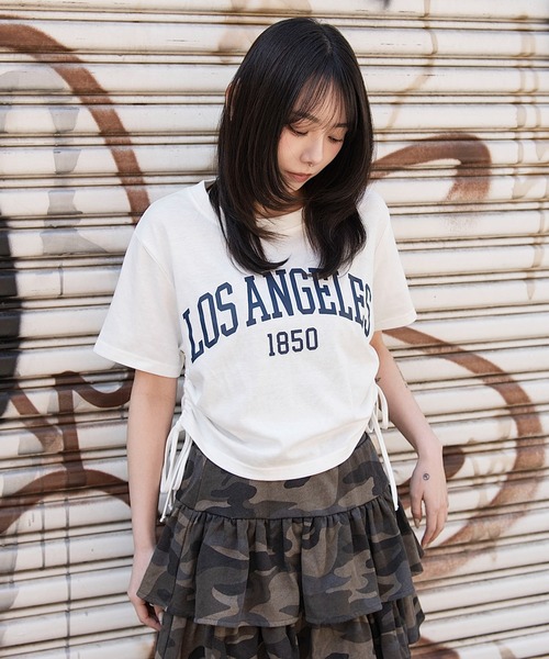 WEGO（ウィゴー）の「WEGO/【26年春新作】グラフィックサイドリボンドロストショートT（Tシャツ/カットソー・レディース・その他1/その他3/その他2/その他4/その他5/その他6・FREE）」の17枚目の写真