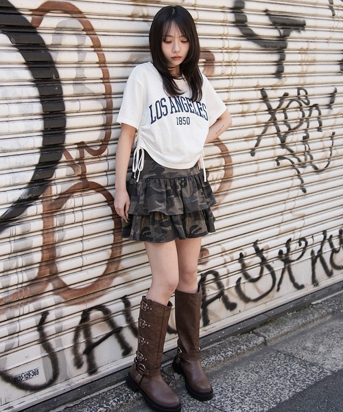 WEGO（ウィゴー）の「WEGO/【26年春新作】グラフィックサイドリボンドロストショートT（Tシャツ/カットソー・レディース・その他1/その他3/その他2/その他4/その他5/その他6・FREE）」の20枚目の写真
