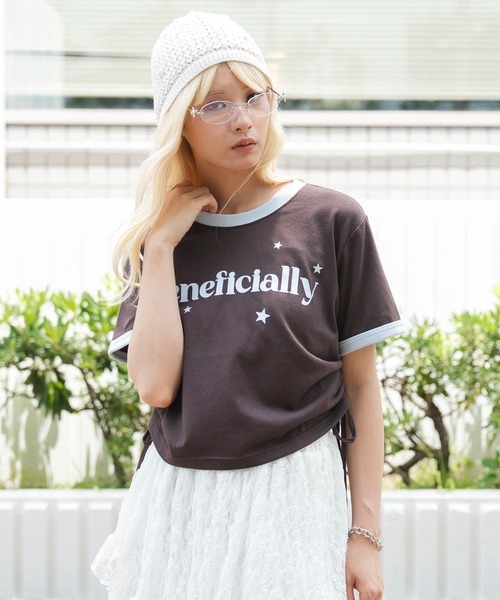WEGO(ウィゴー)の「WEGO/【26年春新作】グラフィックサイドリボンドロストショートT(Tシャツ/カットソー・レディース・その他1/その他3/その他2/その他4/その他5/その他6/その他8/その他7・FREE)」の7枚目の写真