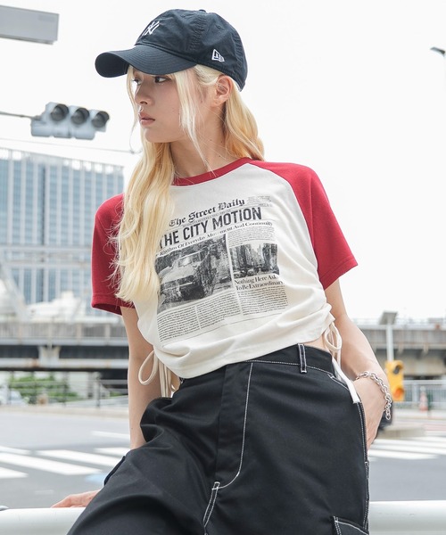 WEGO(ウィゴー)の「WEGO/【26年春新作】グラフィックサイドリボンドロストショートT(Tシャツ/カットソー・レディース・その他1/その他3/その他2/その他4/その他5/その他6/その他8/その他7・FREE)」の8枚目の写真