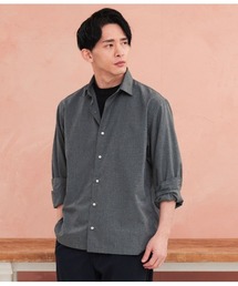 Park Slope NEWYORKER（パークスロープニューヨーカー）の「【接触冷感・オンオフ・着回し・リサイクル素材】ソリッド 長袖ショートポイントカラーシャツ（シャツ/ブラウス）」