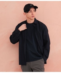 Park Slope NEWYORKER（パークスロープニューヨーカー）の「【接触冷感・オンオフ・着回し・リサイクル素材】ソリッド 長袖ショートポイントカラーシャツ（シャツ/ブラウス）」