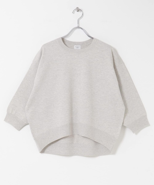 URBAN RESEARCH DOORS（アーバンリサーチドアーズ）の「ウォッシャブルブライトプルオーバー｜春服/春ニット/洗濯可/オフィスカジュアル/通勤（Tシャツ/カットソー・レディース・オートミール/ライトグレー/ピンク・FREE）」の17枚目の写真