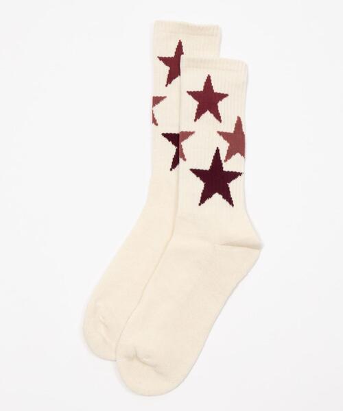 WEGO（ウィゴー）の「WEGO/スターデザインソックス（ソックス/靴下・メンズ・ブラック/オフホワイト・25-27CM）」の7枚目の写真