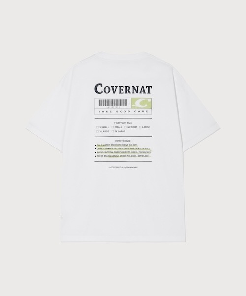COVERNAT（カバーナット）の「SUPIMA LABEL GRAPHIC T-SHIRT（Tシャツ/カットソー・メンズ・ホワイト/ダークネイビー/ヘザーグレー・X-LARGE/LARGE/MEDIUM/SMALL/X-SMALL）」の2枚目の写真