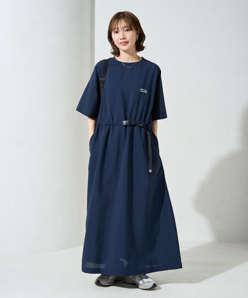 FREAK'S STORE(フリークスストア)の「限定展開 <UVカット・接触冷感・吸水速乾>AiRide(エアライド) ウエストベルト ワンピース(ワンピース・レディース・ベージュ/ブラウン/ブルー/ネイビー/オリーブ/ピンク系その他/ブラック・MEDIUM/SMALL)」の9枚目の写真