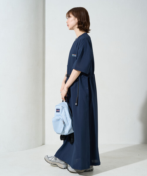 FREAK'S STORE(フリークスストア)の「限定展開 <UVカット・接触冷感・吸水速乾>AiRide(エアライド) ウエストベルト ワンピース(ワンピース・レディース・ベージュ/ブラウン/ブルー/ネイビー/オリーブ/ピンク系その他/ブラック・MEDIUM/SMALL)」の10枚目の写真