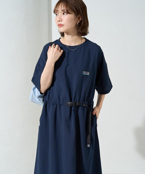 FREAK'S STORE(フリークスストア)の「限定展開 <UVカット・接触冷感・吸水速乾>AiRide(エアライド) ウエストベルト ワンピース(ワンピース・レディース・ベージュ/ブラウン/ブルー/ネイビー/オリーブ/ピンク系その他/ブラック・MEDIUM/SMALL)」の13枚目の写真