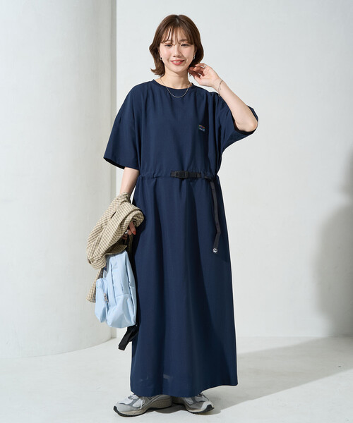 FREAK'S STORE(フリークスストア)の「限定展開 <UVカット・接触冷感・吸水速乾>AiRide(エアライド) ウエストベルト ワンピース(ワンピース・レディース・ベージュ/ブラウン/ブルー/ネイビー/オリーブ/ピンク系その他/ブラック・MEDIUM/SMALL)」の14枚目の写真