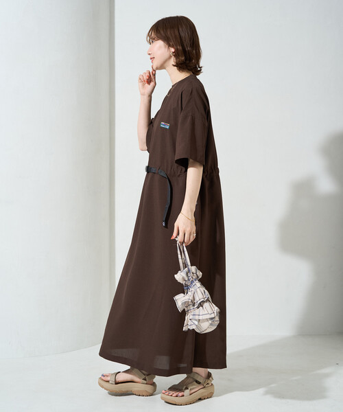 FREAK'S STORE(フリークスストア)の「限定展開 <UVカット・接触冷感・吸水速乾>AiRide(エアライド) ウエストベルト ワンピース(ワンピース・レディース・ベージュ/ブラウン/ブルー/ネイビー/オリーブ/ピンク系その他/ブラック・MEDIUM/SMALL)」の19枚目の写真