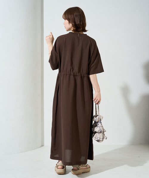 FREAK'S STORE(フリークスストア)の「限定展開 <UVカット・接触冷感・吸水速乾>AiRide(エアライド) ウエストベルト ワンピース(ワンピース・レディース・ベージュ/ブラウン/ブルー/ネイビー/オリーブ/ピンク系その他/ブラック・MEDIUM/SMALL)」の20枚目の写真
