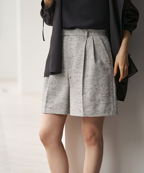 Noble（ノーブル）の「ミックスツイードフレアショートパンツ（その他パンツ・レディース・A・36/38）」の4枚目の写真