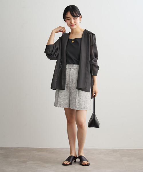 Noble（ノーブル）の「ミックスツイードフレアショートパンツ（その他パンツ・レディース・A・36/38）」の5枚目の写真